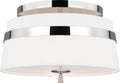 Cordtlandt Small Semi-Flush Mount Polished Nickel