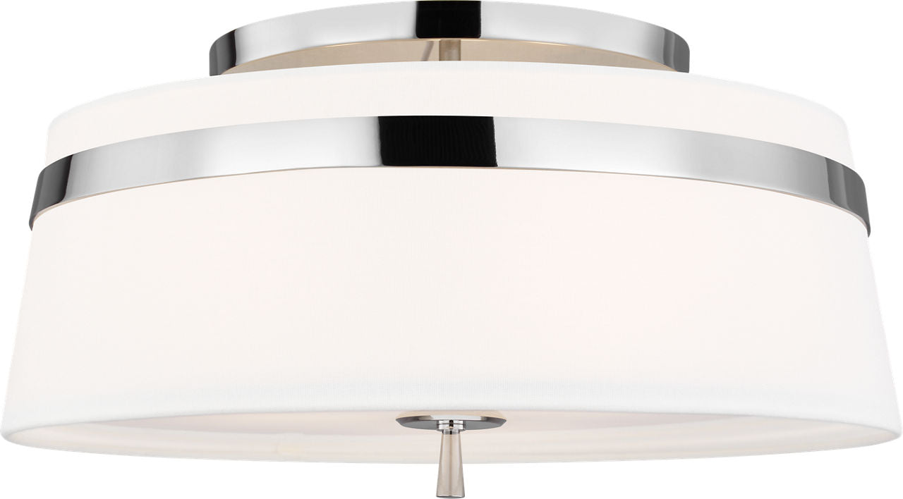 Cordtlandt Large Semi-Flush Mount Polished Nickel