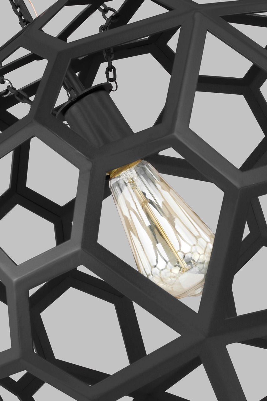 Feccetta Medium Pendant Midnight Black