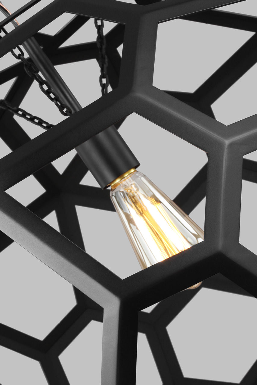 Feccetta Large Pendant Midnight Black