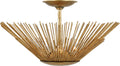 Helios Large Semi-Flush Mount Antique Gild