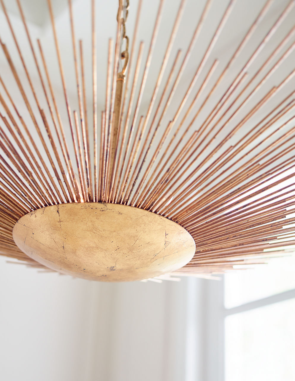 Helios Wide Pendant Antique Gild