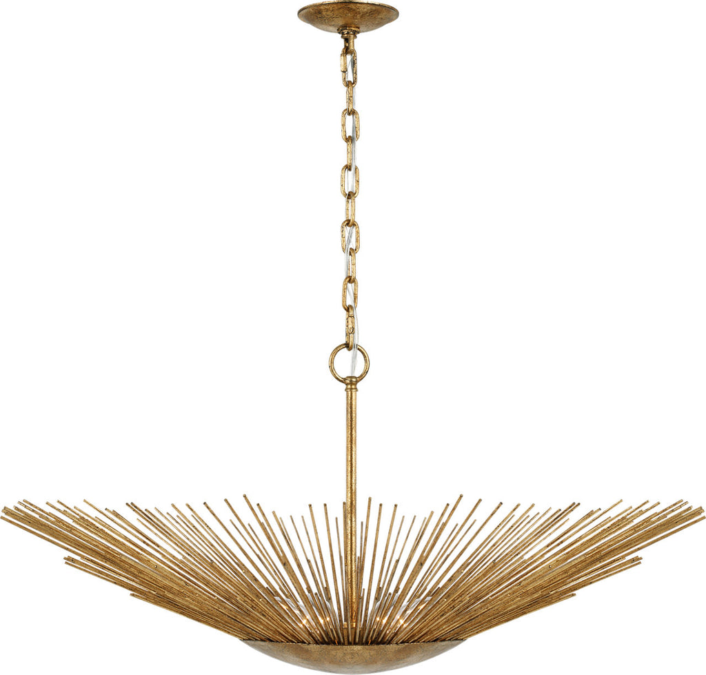 Helios Wide Pendant Antique Gild