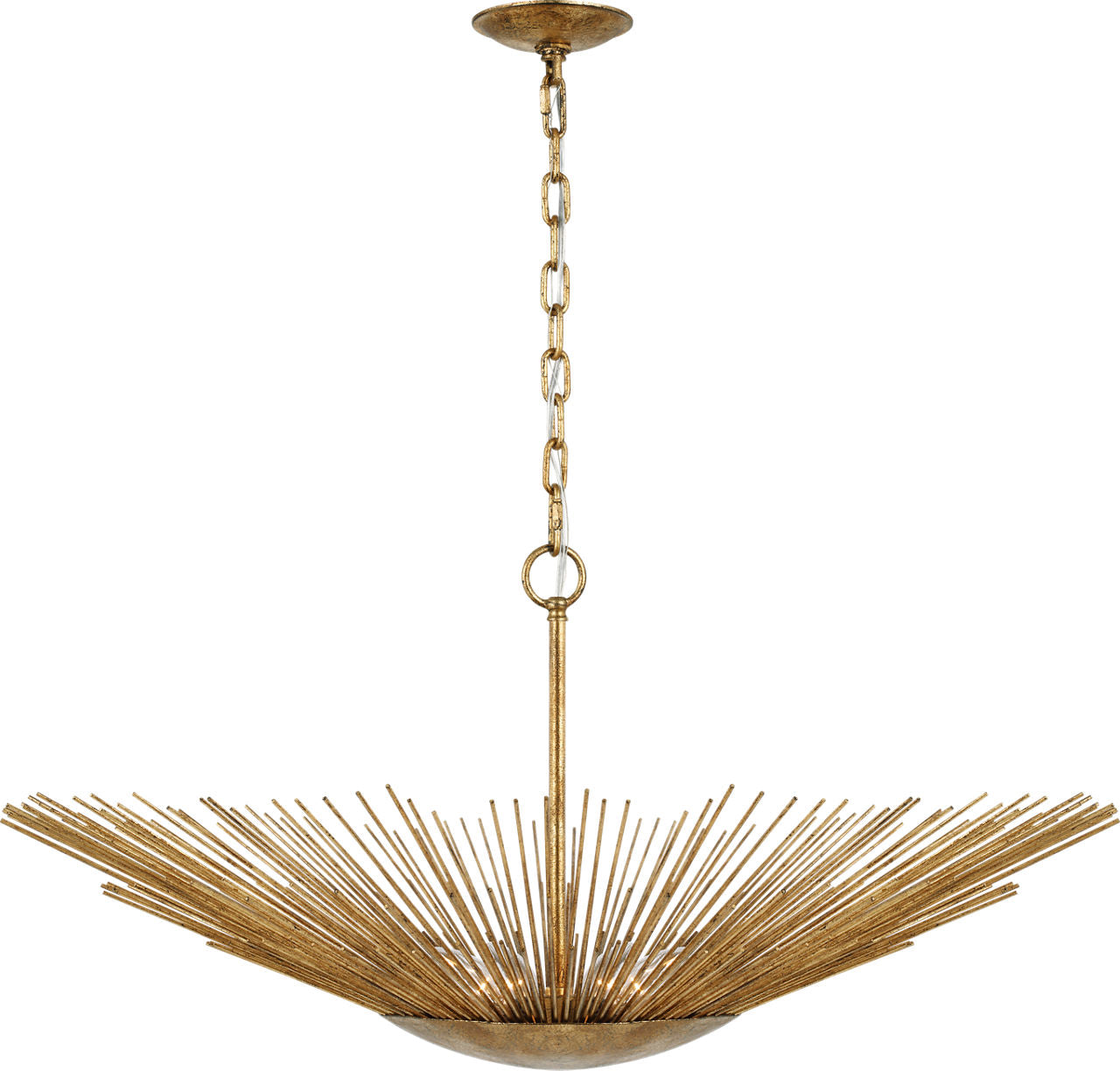 Helios Wide Pendant Antique Gild