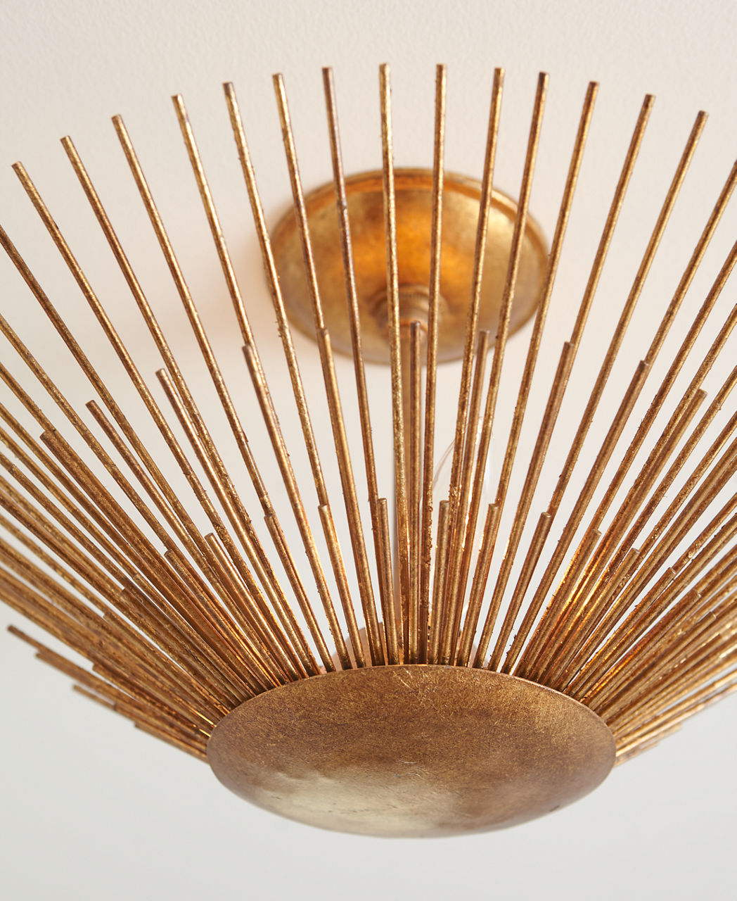 Helios Large Semi-Flush Mount Antique Gild