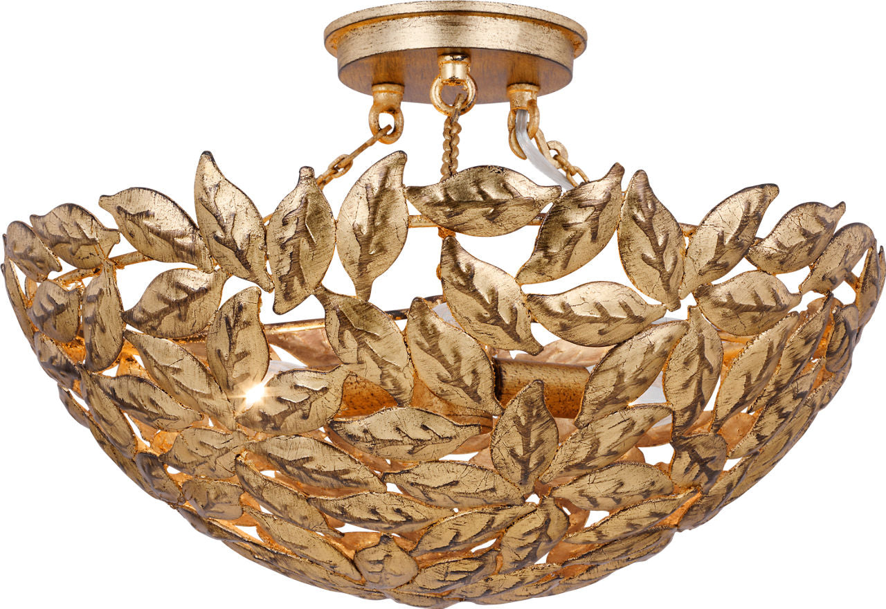 Kelan Semi Flush Mount Antique Gild
