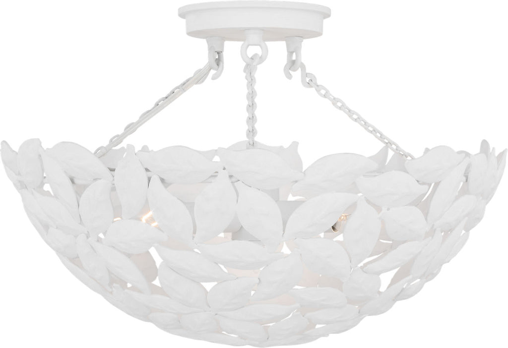 Kelan Semi Flush Mount Textured White