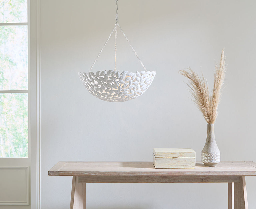 Kelan Large Pendant Textured White