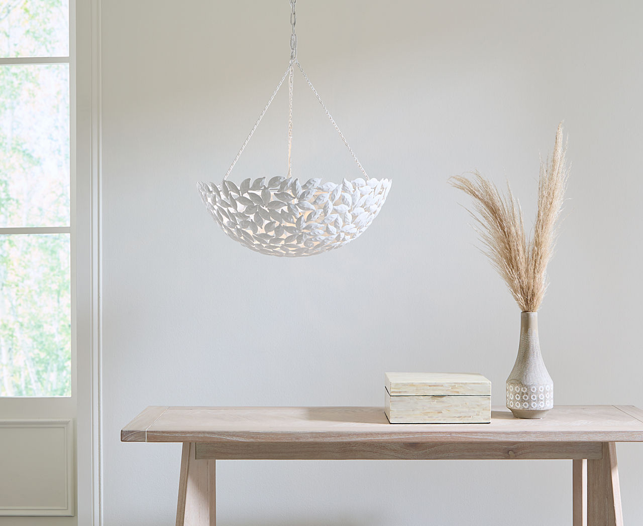 Kelan Large Pendant Textured White