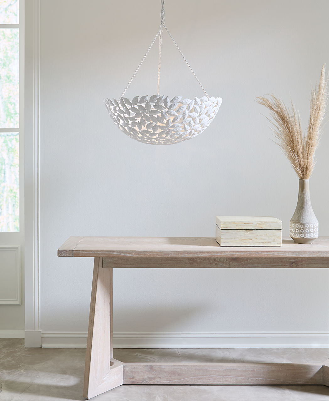 Kelan Large Pendant Textured White
