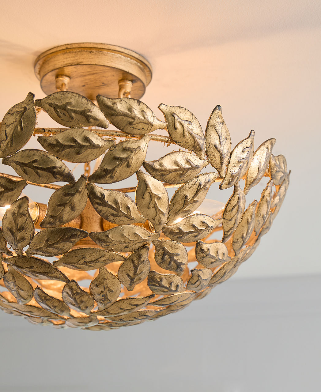 Kelan Semi Flush Mount Antique Gild