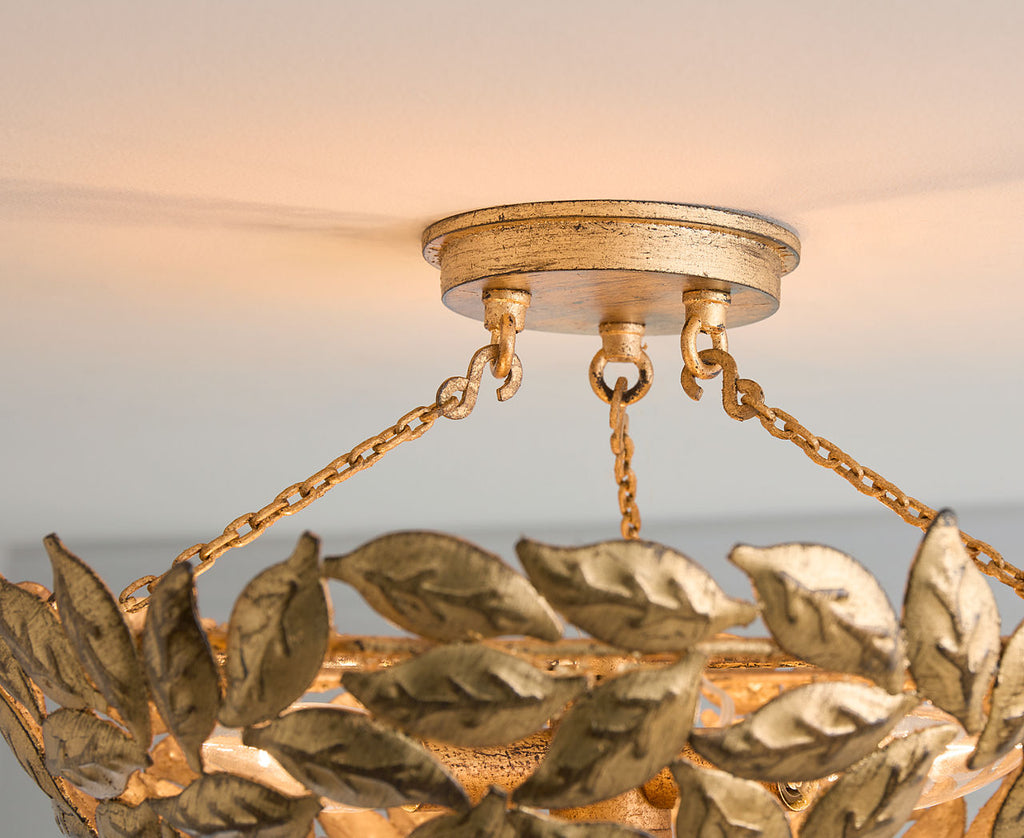 Kelan Semi Flush Mount Antique Gild