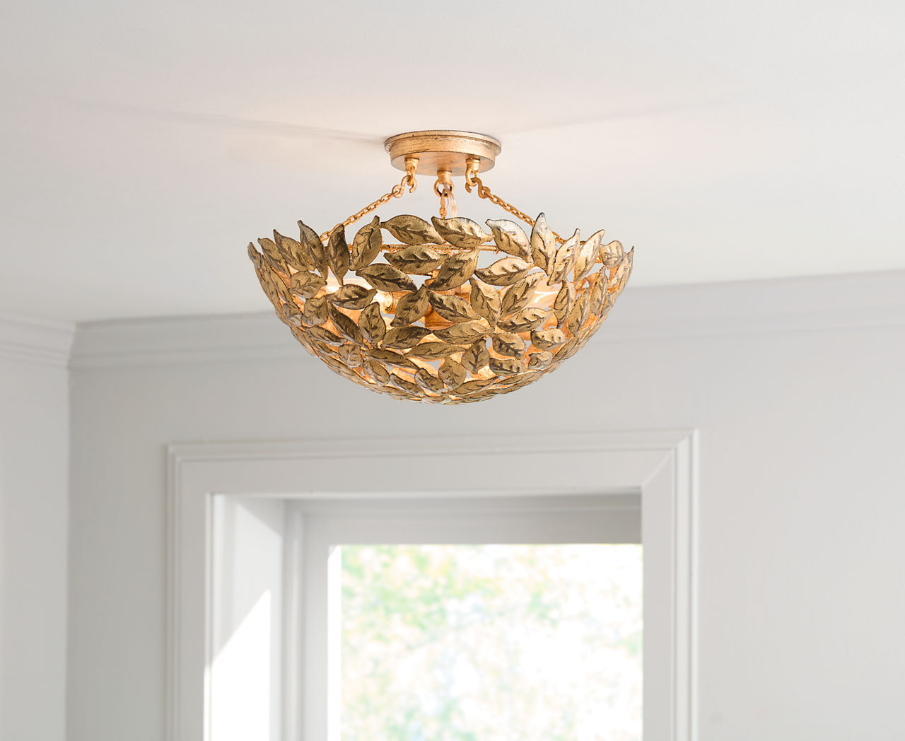 Kelan Semi Flush Mount Antique Gild