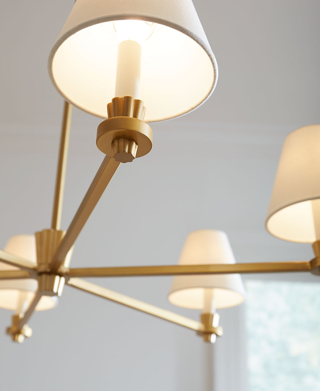 Paisley Large Chandelier Burnished Brass