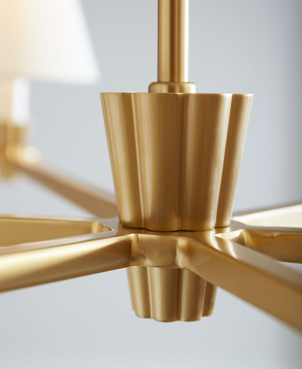 Paisley Large Chandelier Burnished Brass
