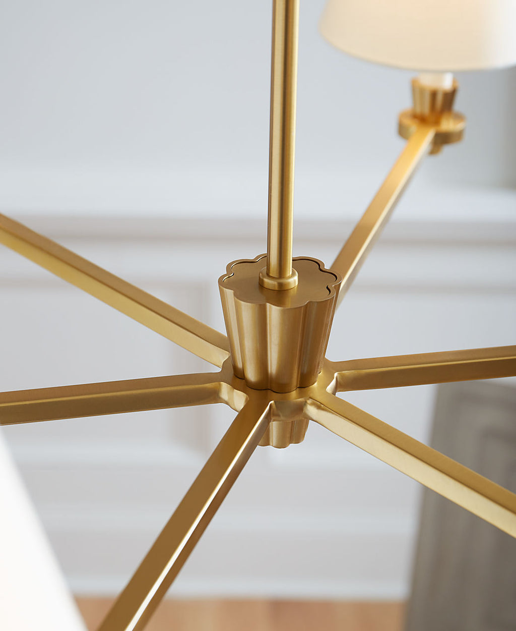 Paisley Large Chandelier Burnished Brass