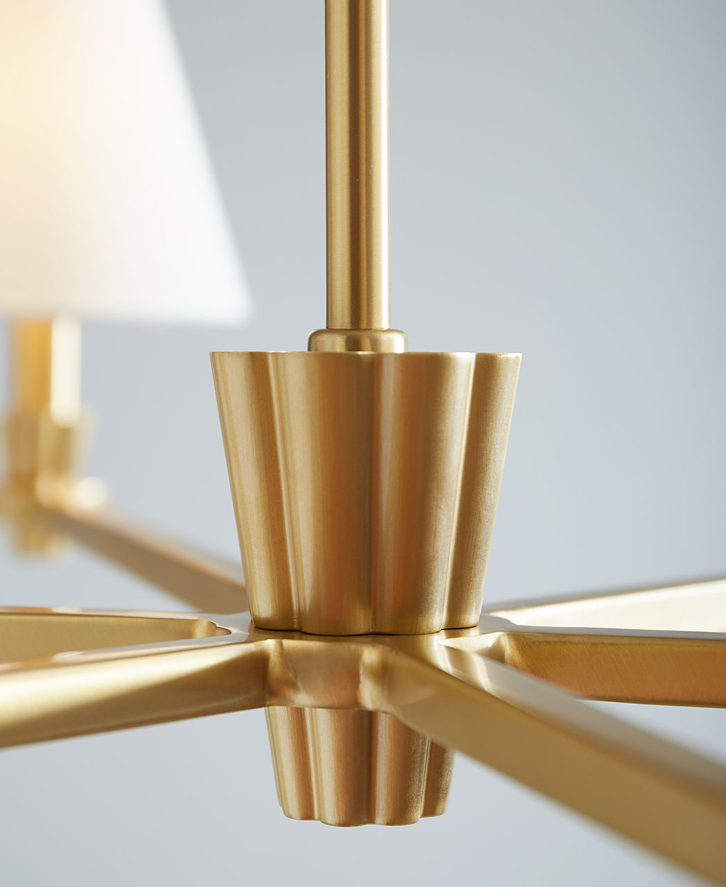 Paisley Large Chandelier Burnished Brass