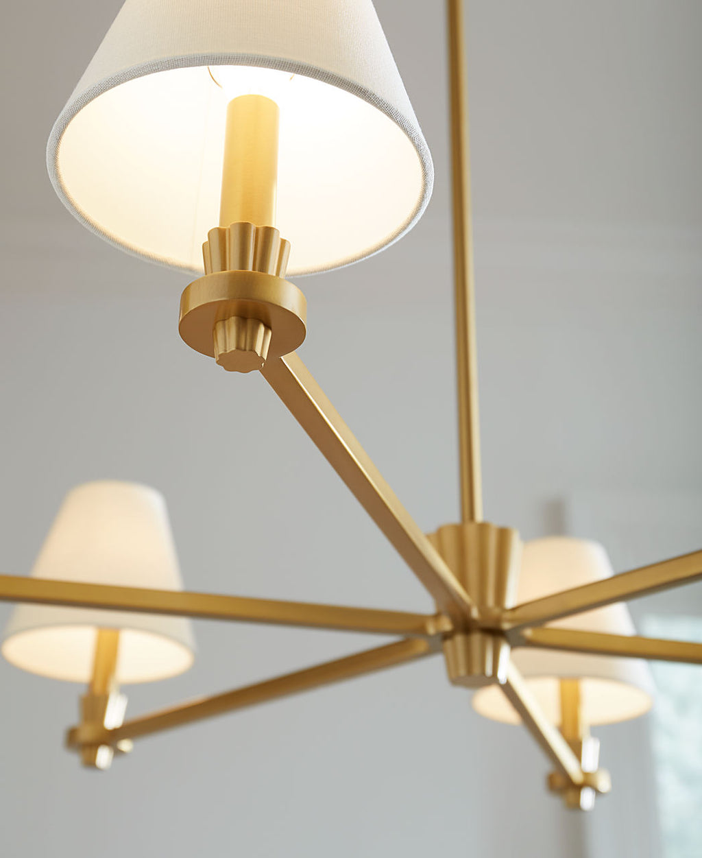 Paisley Large Chandelier Burnished Brass