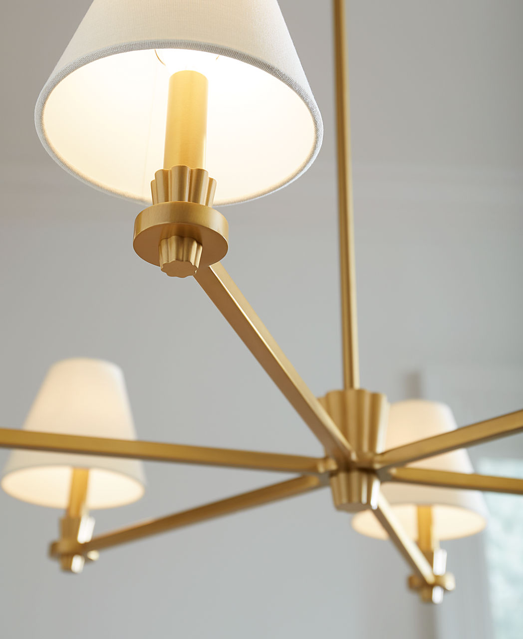 Paisley Large Chandelier Burnished Brass