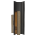 Remi 18" Sconce | Matte Carbon and Warm Walnut