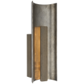 Remi 18" Sconce | Mottled Pewter and Warm Walnut
