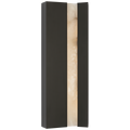 Austera 20" Sconce | Matte Carbon | Alabaster