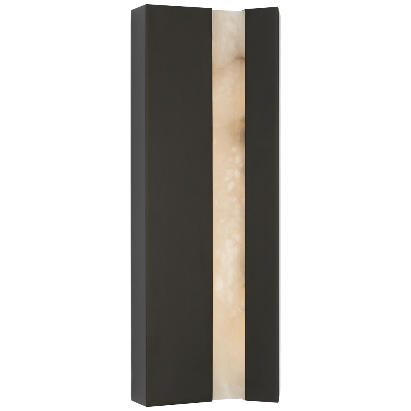 Austera 20" Sconce | Matte Carbon | Alabaster