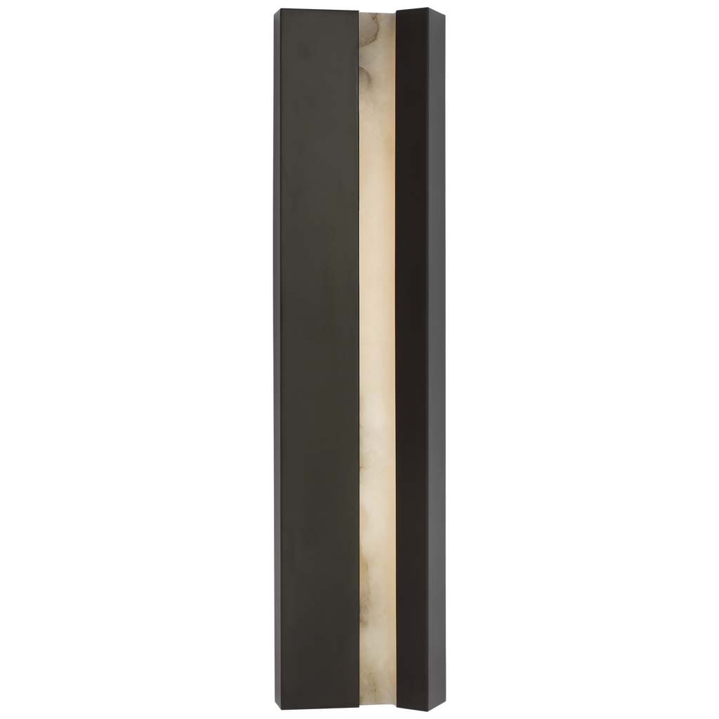 Austera 32" Sconce | Matte Carbon | Alabaster