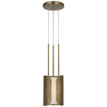 Armise 8" Pendant | Mottled Brass | Alabaster