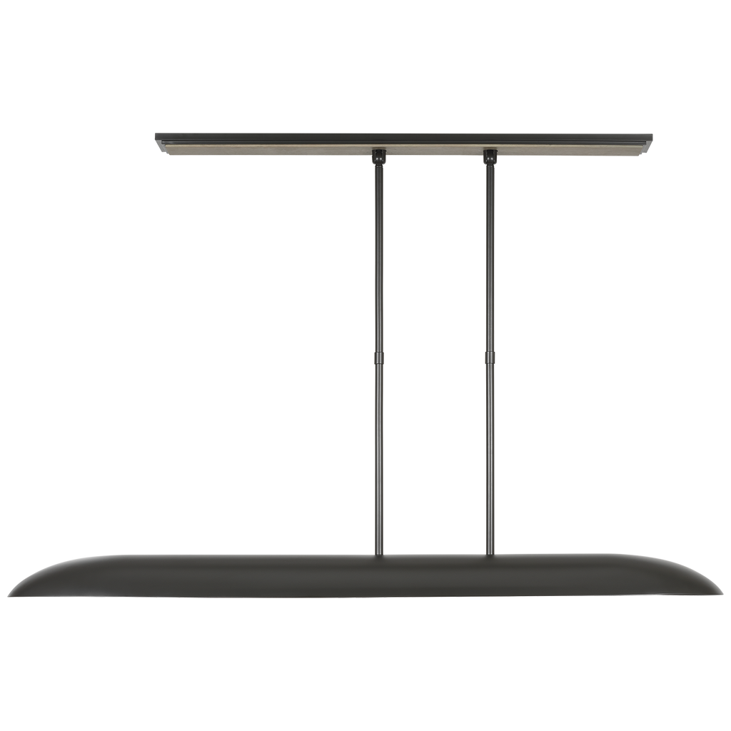 Remi 60" Linear Pendant | Matte Carbon and Warm Walnut