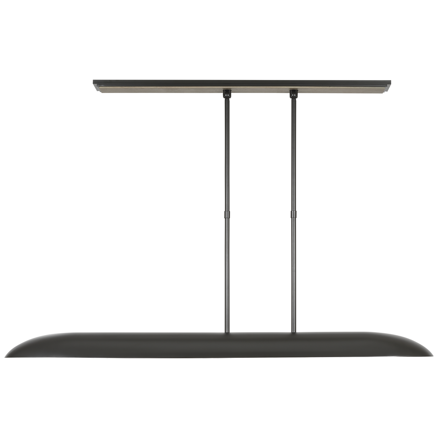 Remi 60" Linear Pendant | Matte Carbon and Warm Walnut