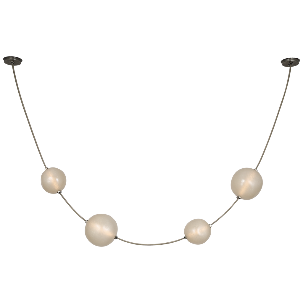Dune Belted Light | Ash Suede and Mottled Pewter | Fizzy Nude Glass