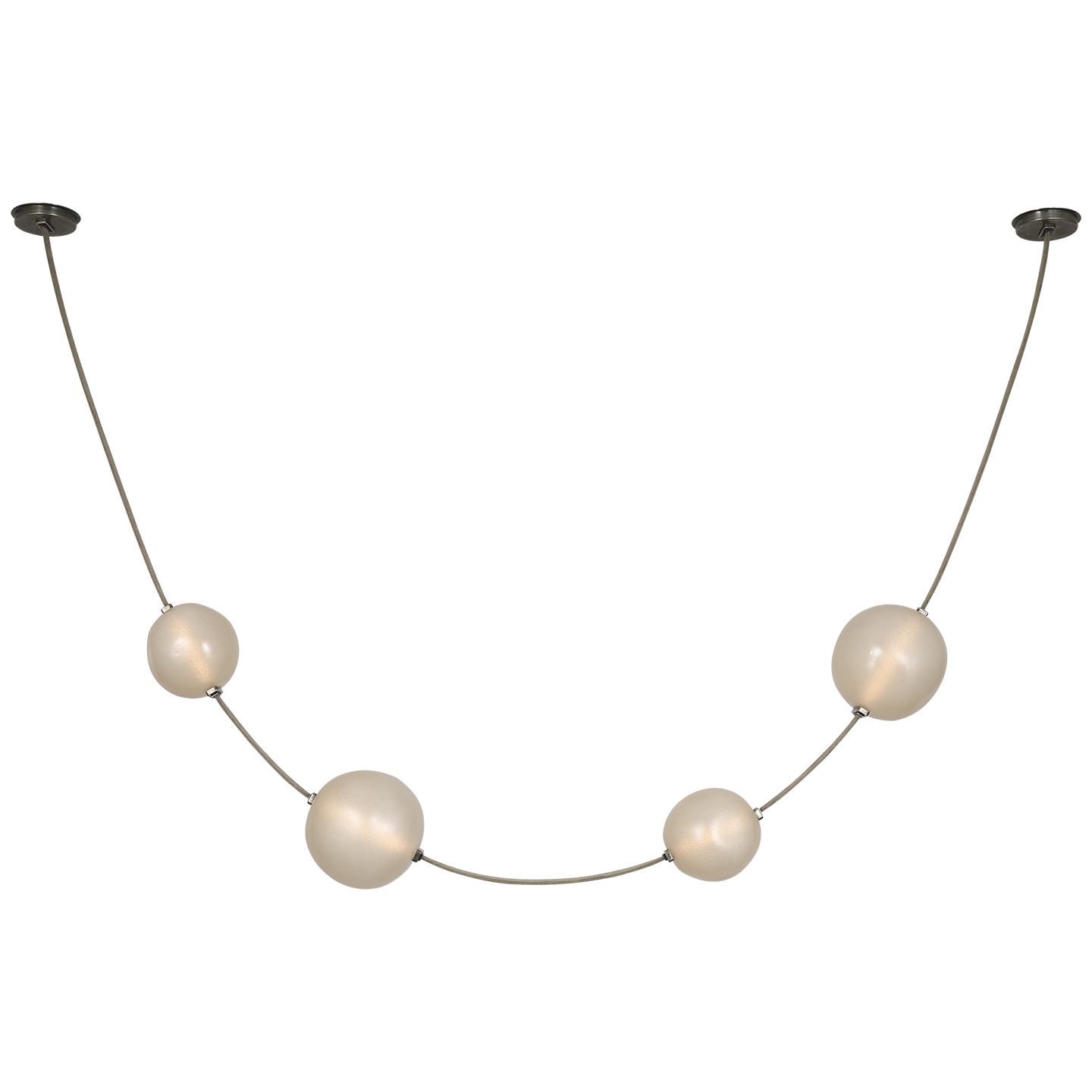 Dune Belted Light | Ash Suede and Mottled Pewter | Fizzy Nude Glass