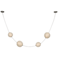Dune Belted Light | Bone Suede and Mottled Pewter | Fizzy Nude Glass