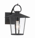 Andover 9'' Matte Black Outdoor Sconce