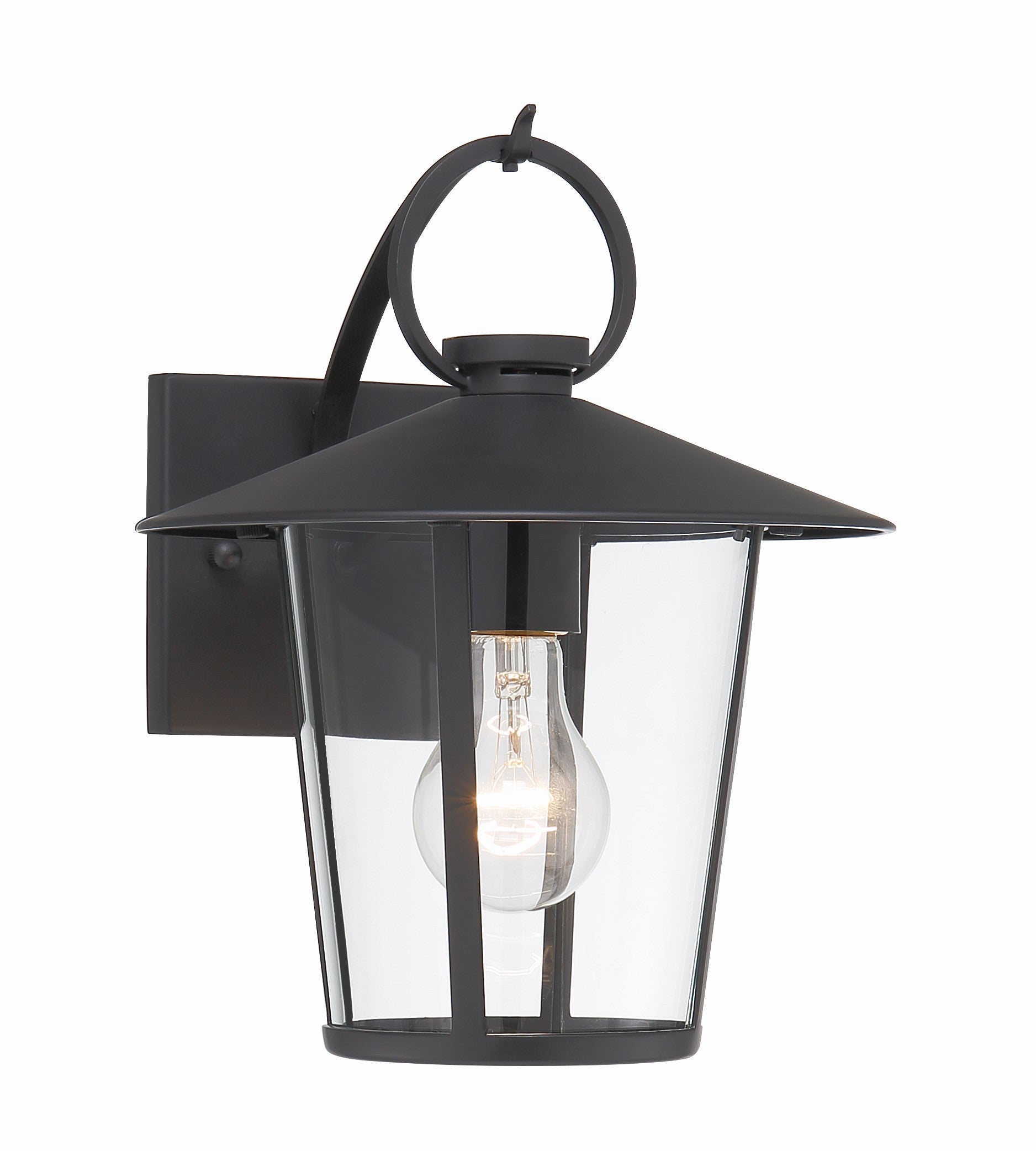 Andover 9'' Matte Black Outdoor Sconce