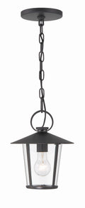 Andover 9'' Matte Black Outdoor Pendant