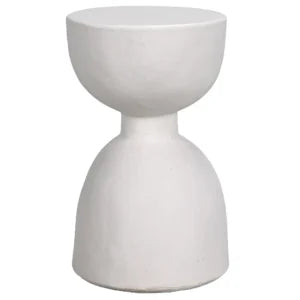 Hourglass Stool | White Fiber Cement