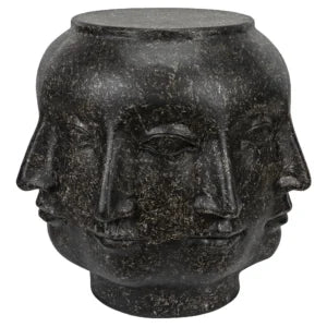Multi-Face Stool | Black Fiber Cement