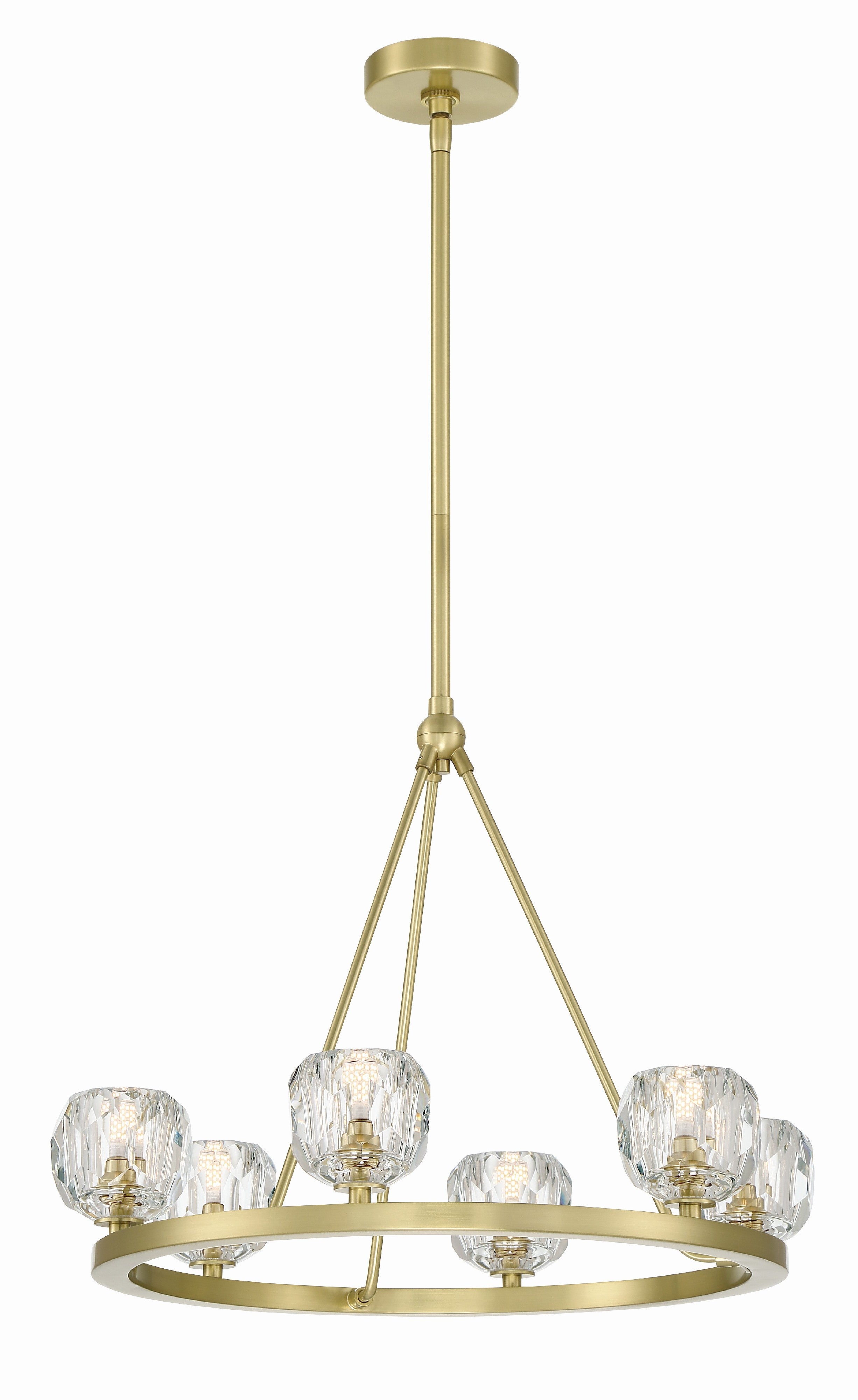 Aragon 24'' LED Soft Brass Chandelier