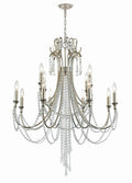 Arcadia 32.5'' Antique Silver Chandelier