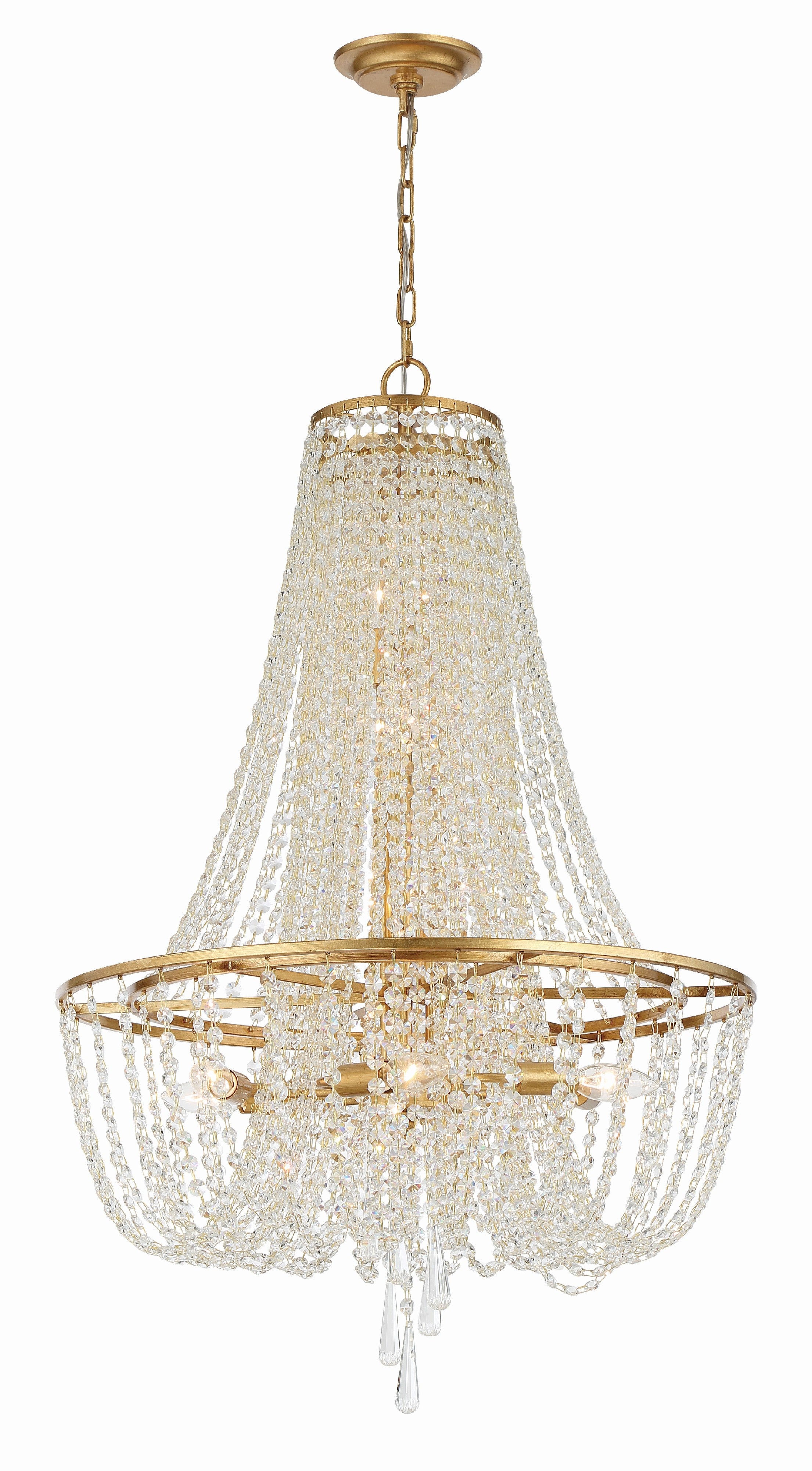 Arcadia 24'' Antique Gold Chandelier