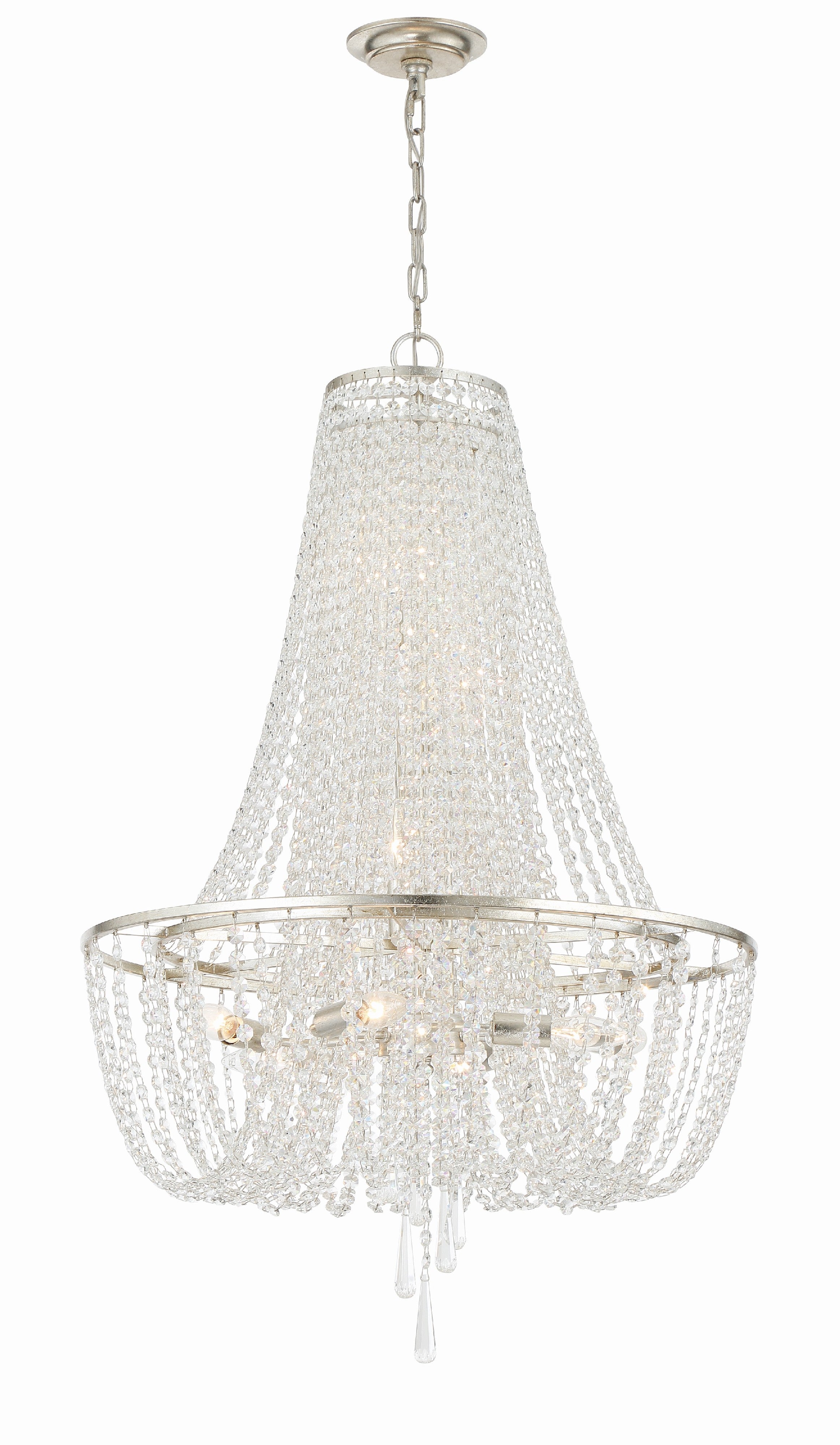 Arcadia 24'' Antique Silver Chandelier