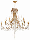 Arcadia 61'' Antique Gold Chandelier