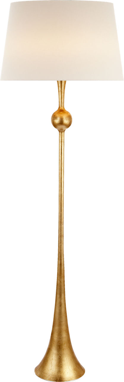 Dover Floor Lamp | Gild | Linen Shade