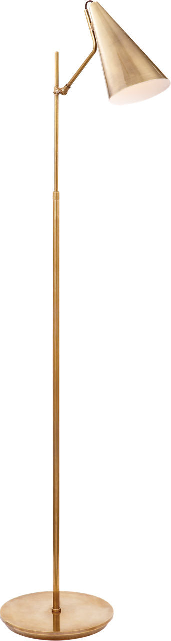 Clemente Floor Lamp | Hand-Rubbed Antique Brass