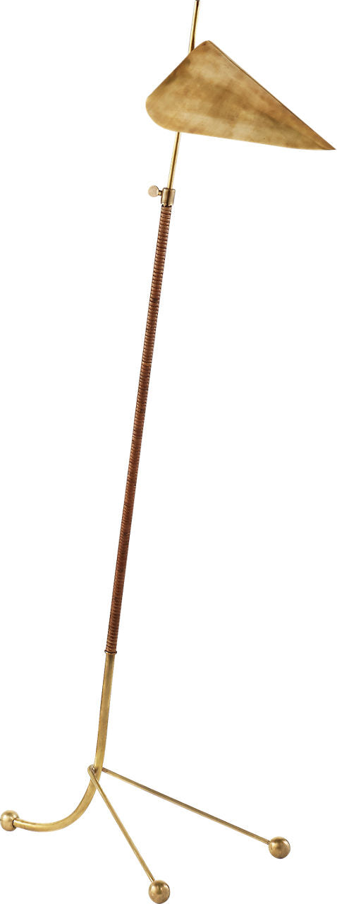 Moresby Floor Lamp | Hand-Rubbed Antique Brass