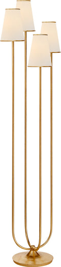 Montreuil Floor Lamp | Gild | Linen Shades