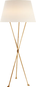 Lebon Floor Lamp | Gild | Linen Shade