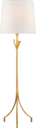 Fliana Floor Lamp | Gild | Linen Shade